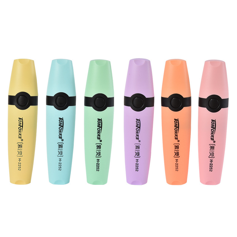 Pastel Highlighter Set Double Ended - Resaltadores de dibujo oblicuo de un