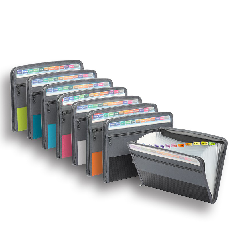 Expandable Accordion File Folder 13 Pockets - Organizador de archivos de acordeón con