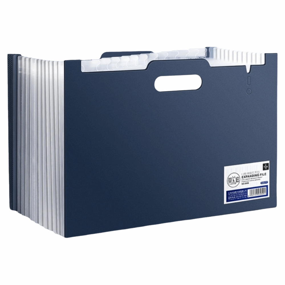 Expandable Accordion File Folder 13 Pockets - Carpeta de Archivos Expandible de 13
