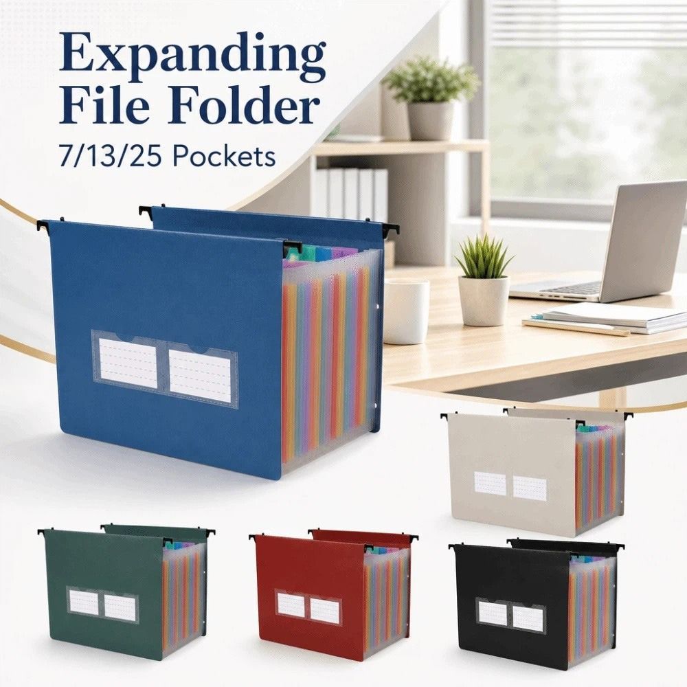 Expandable Accordion File Folder 13 Pockets - Carpeta de Archivos Expandible de 7/13/25