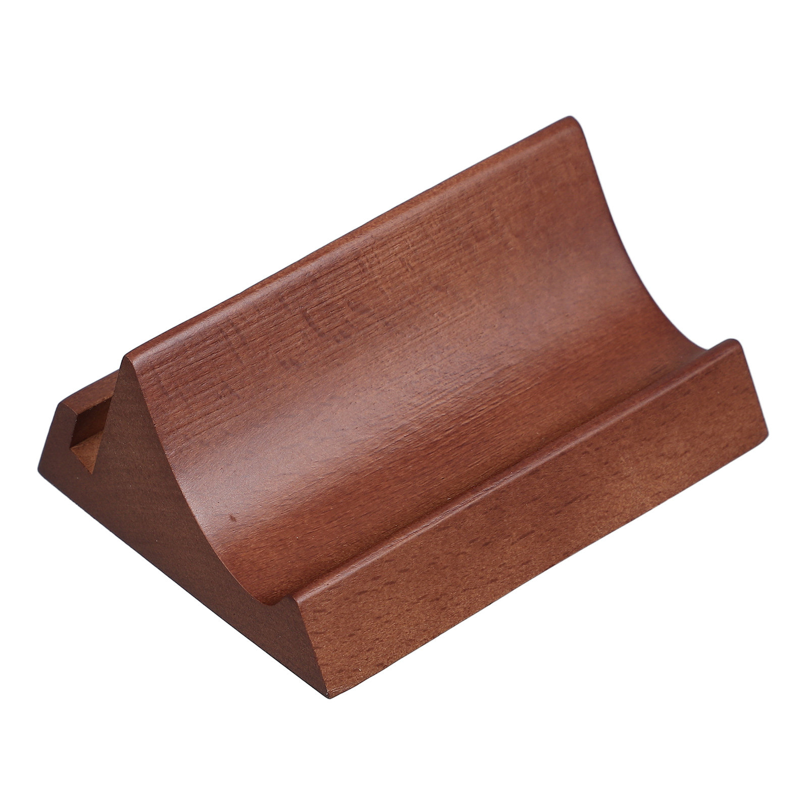 Desk Accessories - Soporte de Madera de Doble Ranura