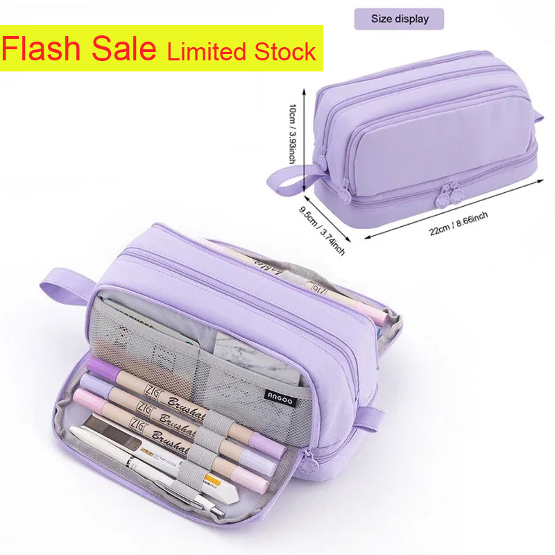 Aesthetic Large Pencil Case Pouch - Estuche de Lápices de Gran Capacidad