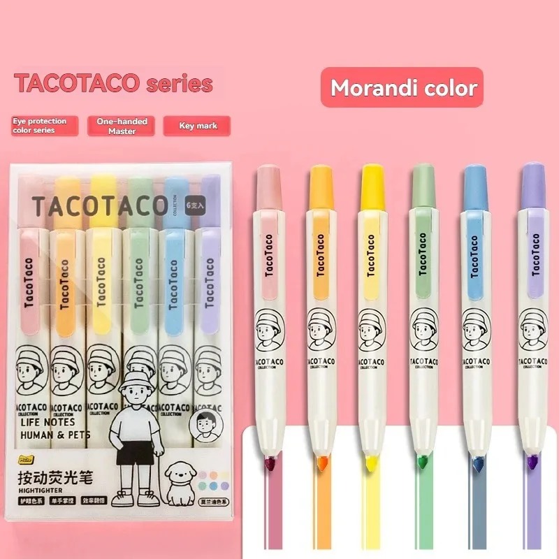 Juego de 6 Marcadores Fluoresc - Pastel Highlighter Set Double Ended reseña y precio