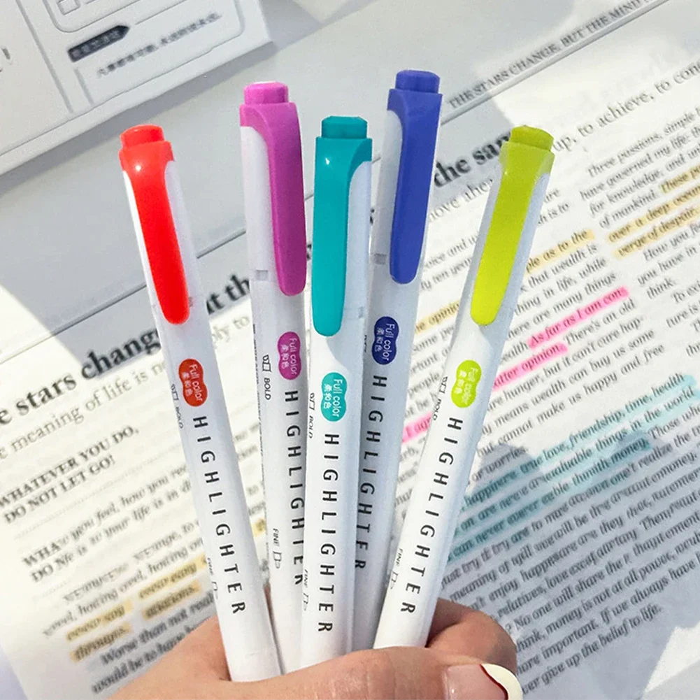 Resaltadores Pastel de colores - Pastel Highlighter Set Double Ended reseña y precio