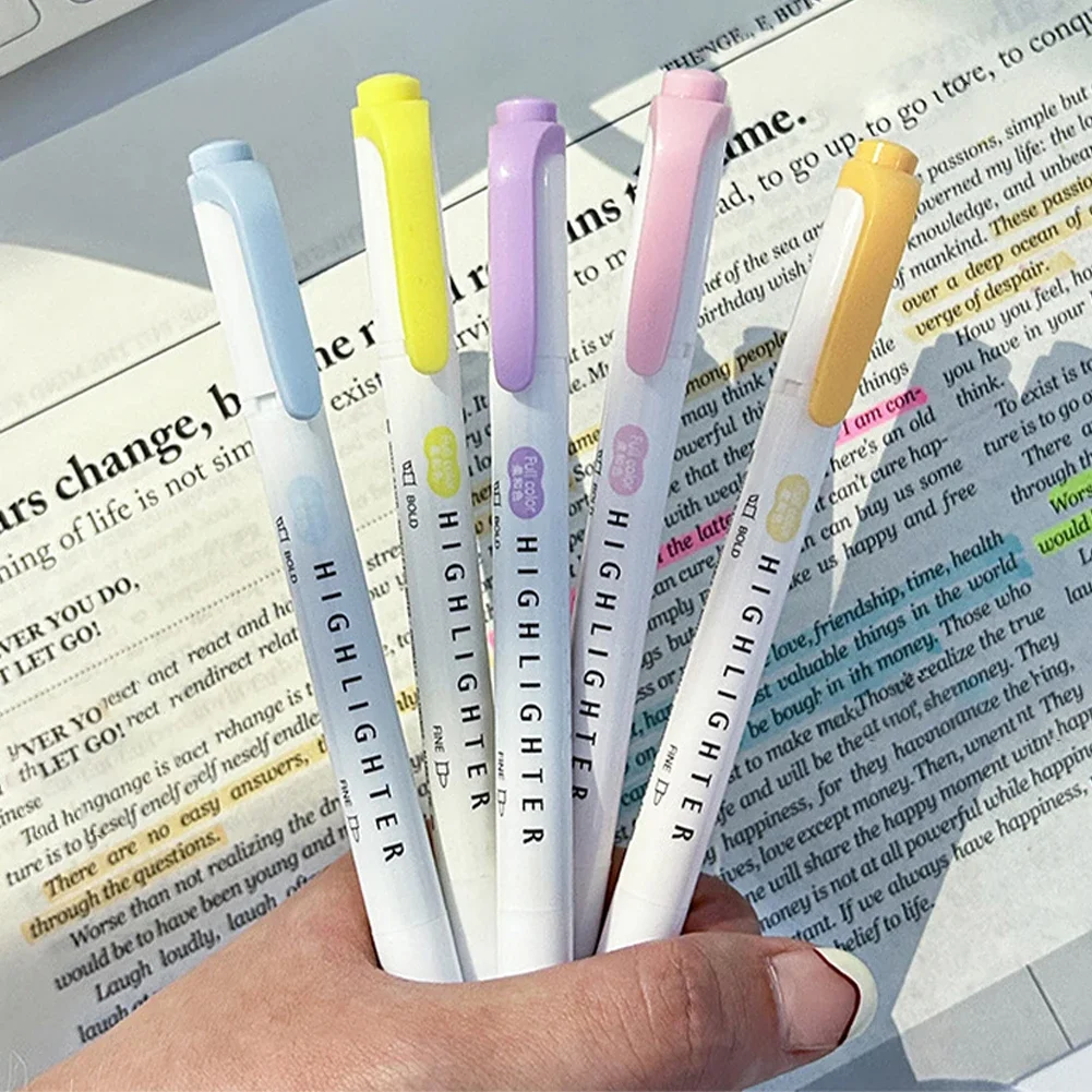 Resaltadores Pastel de colores - Pastel Highlighter Set Double Ended reseña y precio