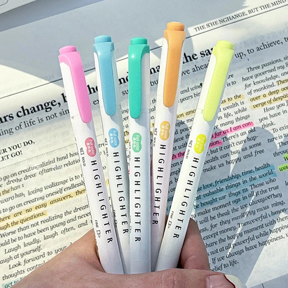 Resaltadores Pastel de colores - Pastel Highlighter Set Double Ended reseña y precio