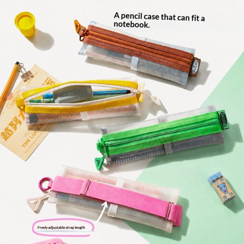 Estuche Transparente de Malla  - Clear Mesh Pencil Pouch For Exam reseña y precio