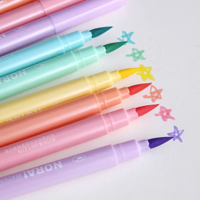 6 unids/set pincel resaltador  - Pastel Highlighter Set Double Ended reseña y precio