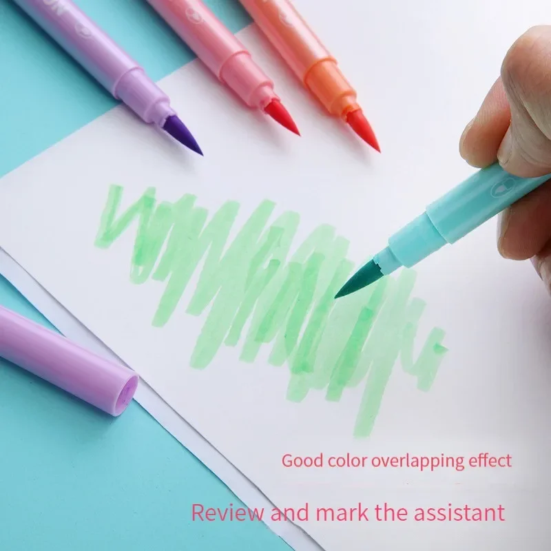 6 unids/set pincel resaltador  - Pastel Highlighter Set Double Ended reseña y precio