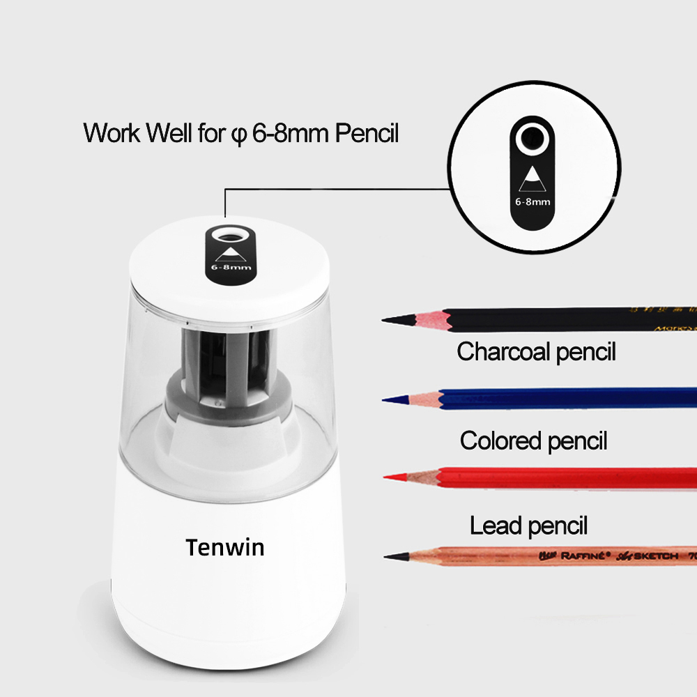 Tenwin-sacapuntas eléctrico au - Electric Pencil Sharpener Usb reseña y precio