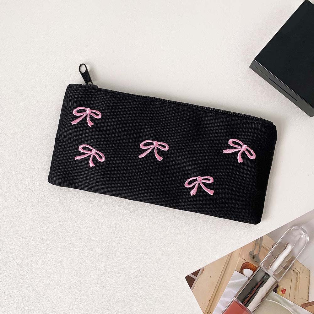 Bolsa de papelería con lazo, e - Aesthetic Large Pencil Case Pouch reseña y precio