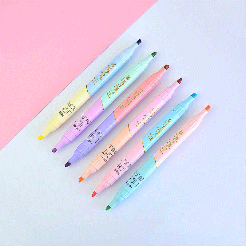 Rotuladores de doble punta de  - Pastel Highlighter Set Double Ended reseña y precio