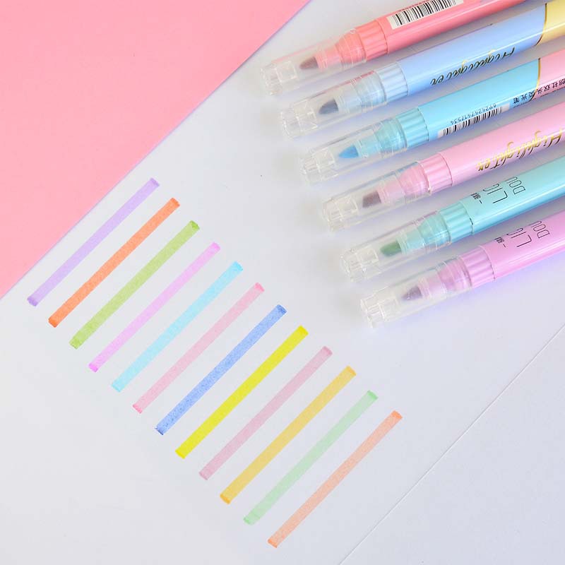 Rotuladores de doble punta de  - Pastel Highlighter Set Double Ended reseña y precio
