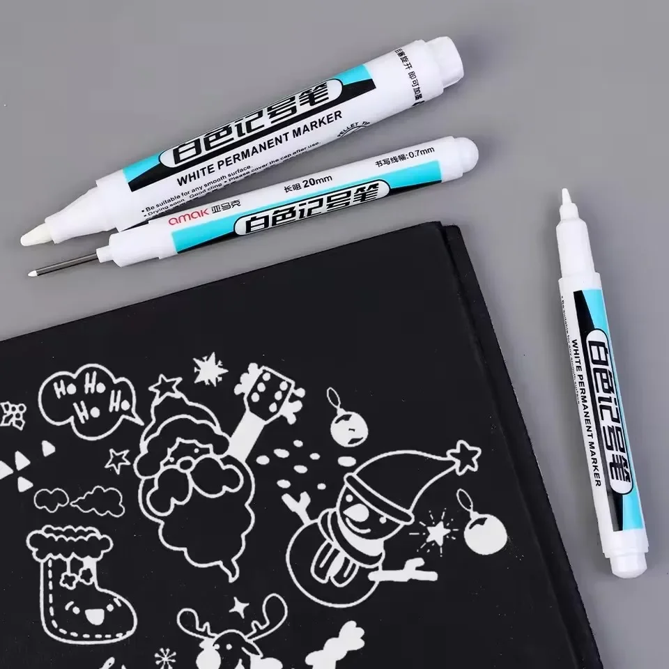 Marcadores permanentes blancos - Stationery reseña y precio