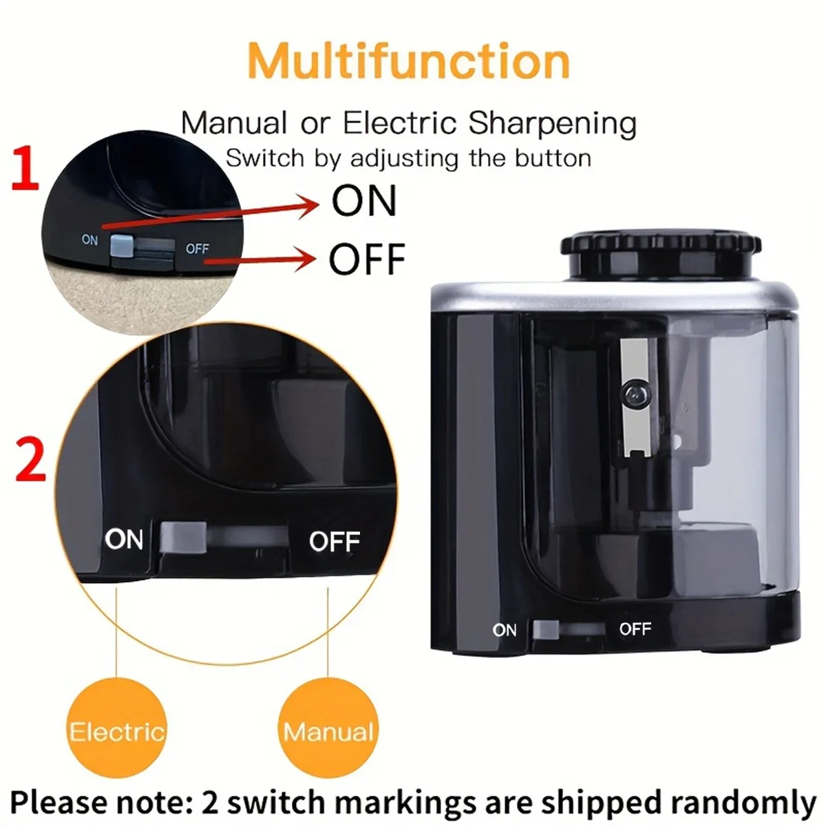 Sacapuntas eléctrico de escrit - Electric Pencil Sharpener Usb reseña y precio