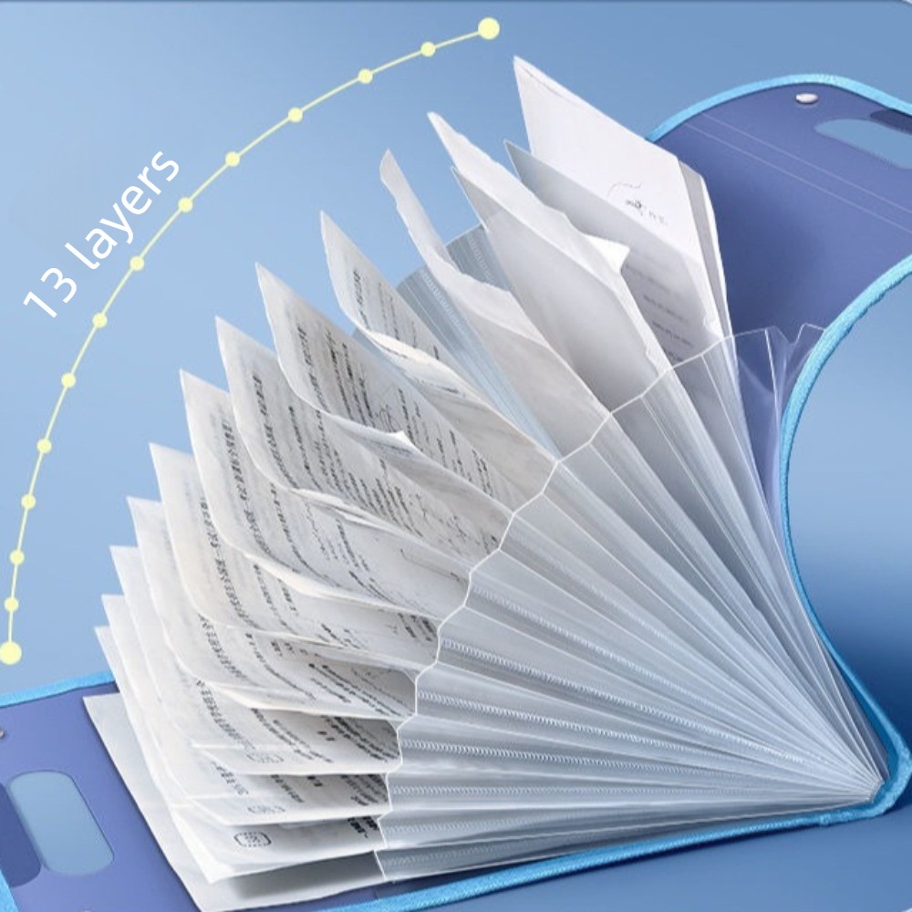 Carpeta de Archivo Translúcida - Expandable Accordion File Folder 13 Pockets reseña y precio