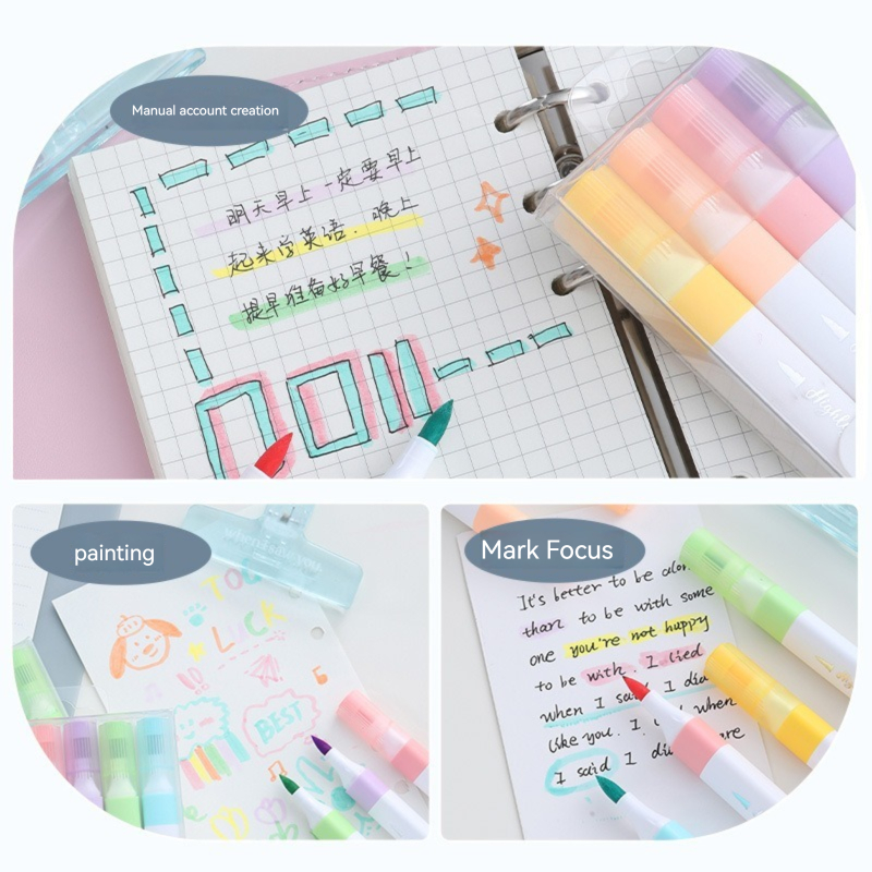 Juego de rotuladores resaltado - Pastel Highlighter Set Double Ended reseña y precio