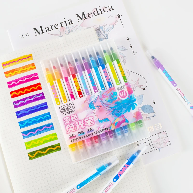 Juego de rotuladores resaltado - Pastel Highlighter Set Double Ended reseña y precio