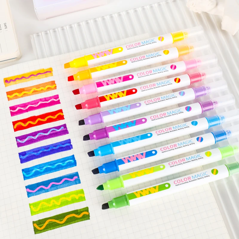 Juego de rotuladores resaltado - Pastel Highlighter Set Double Ended reseña y precio