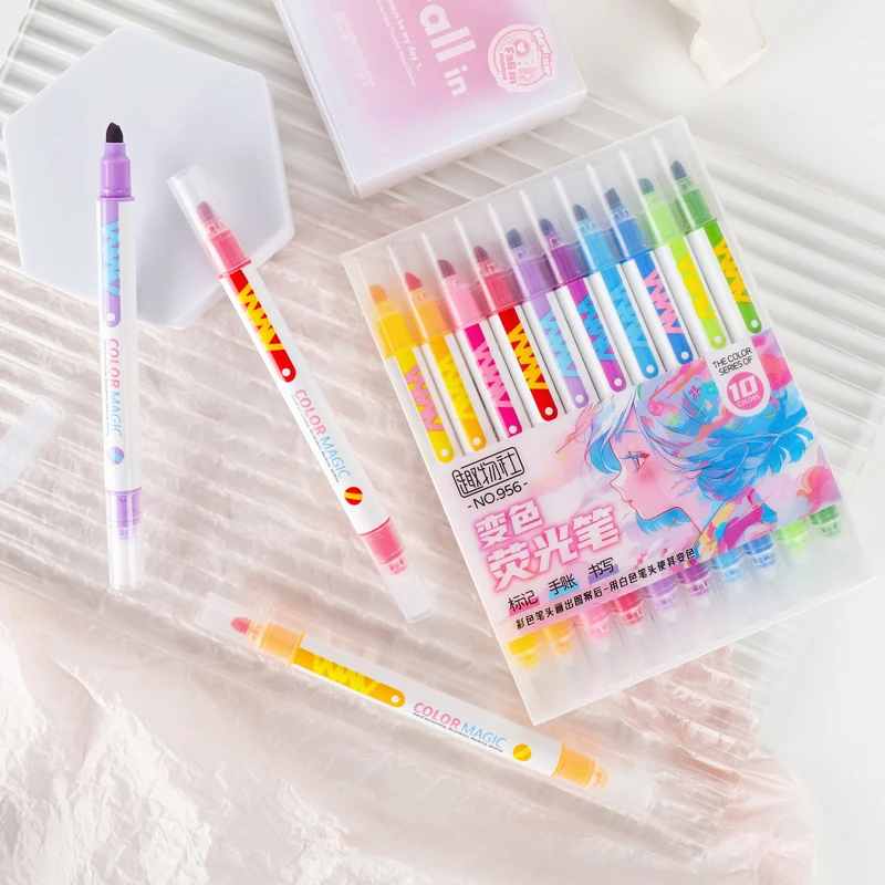 Juego de rotuladores resaltado - Pastel Highlighter Set Double Ended reseña y precio