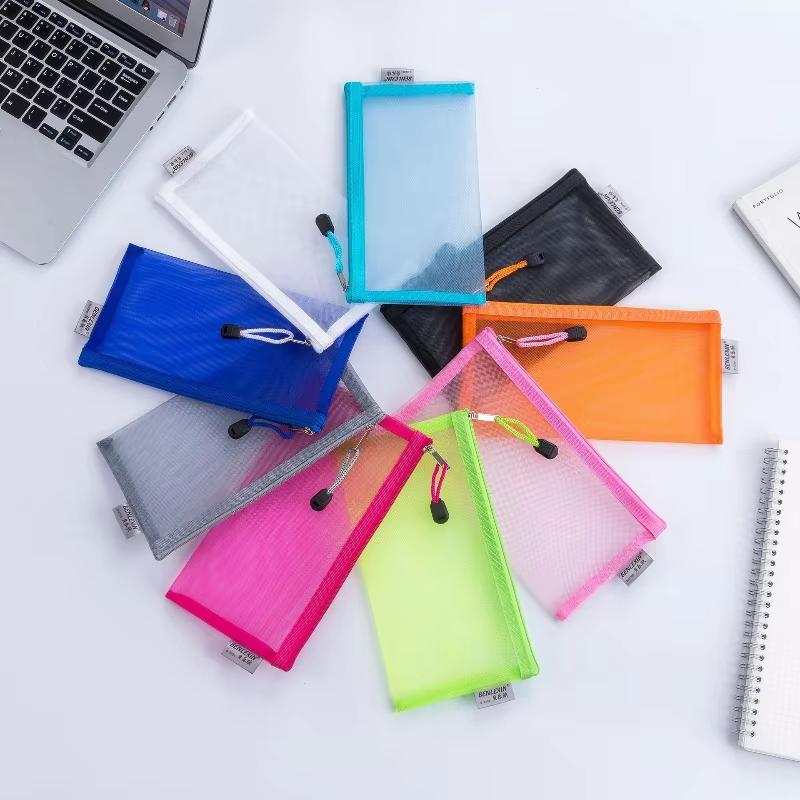 NUEVO Estuche Transparente de  - Clear Mesh Pencil Pouch For Exam reseña y precio