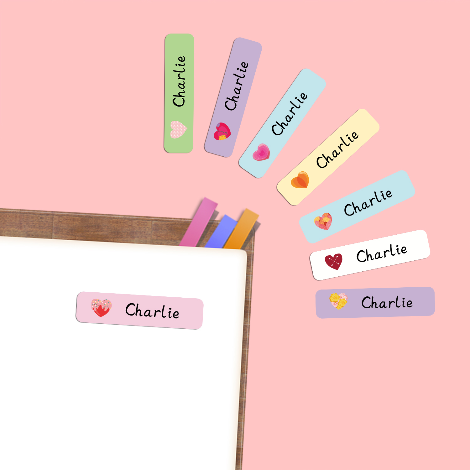 Etiquetas adhesivas personaliz - School Supplies reseña y precio