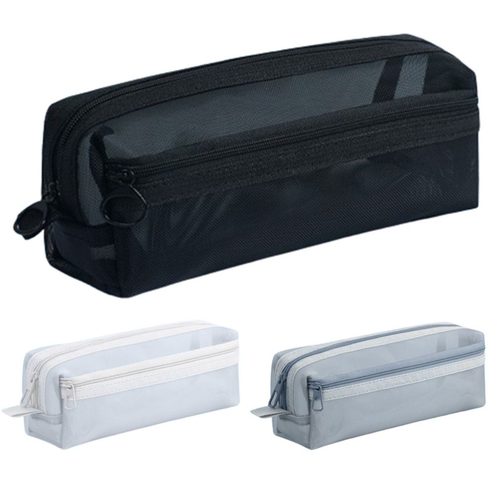 Organizador de bolígrafos de m - Clear Mesh Pencil Pouch For Exam reseña y precio