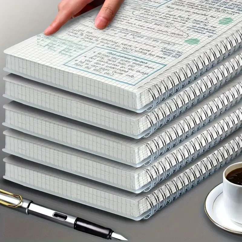 Bloc de Notas A5 con Cuadrícul - Spiral Bound Grid Notebook A5 reseña y precio