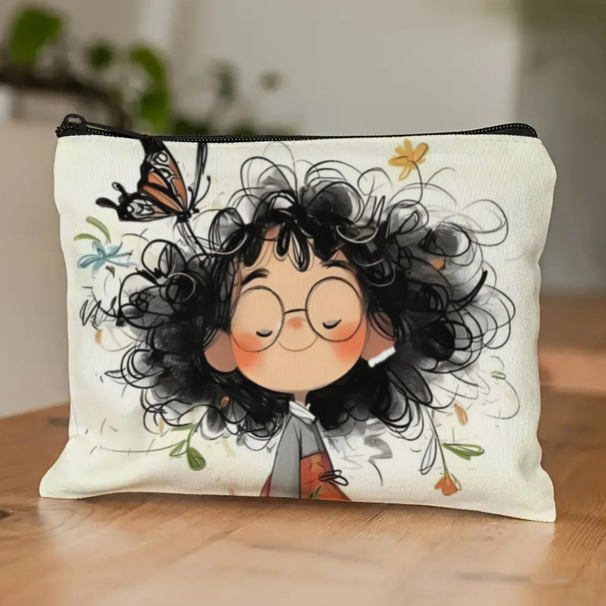 Bolsa de maquillaje de chica d - Stationery reseña y precio