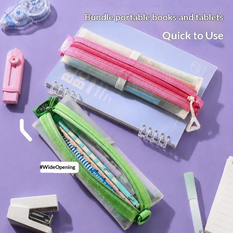 Estuche Transparente de Malla  - Clear Mesh Pencil Pouch For Exam reseña y precio