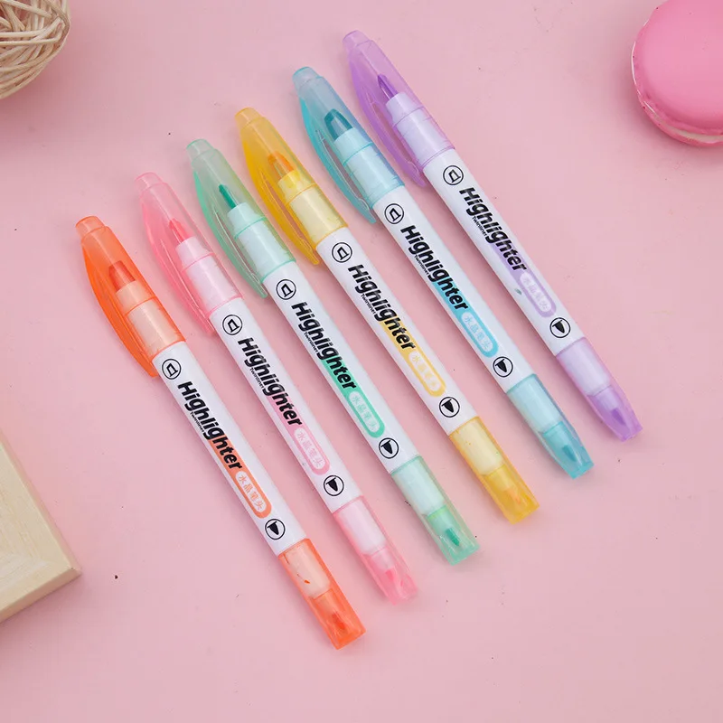 Rotulador de punta de ventana  - Pastel Highlighter Set Double Ended reseña y precio
