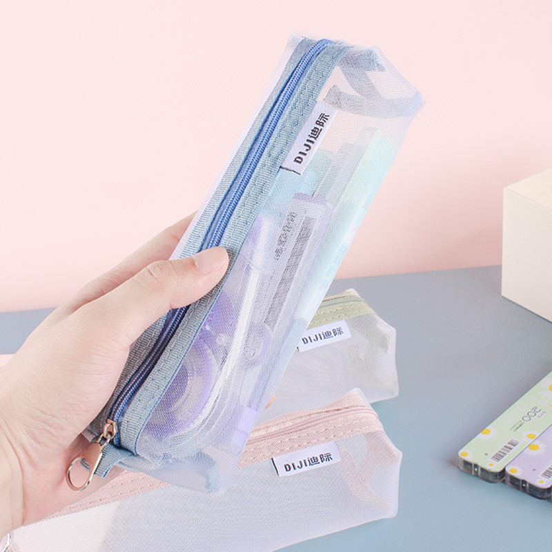 Bolsa transparente de malla de - Clear Mesh Pencil Pouch For Exam reseña y precio