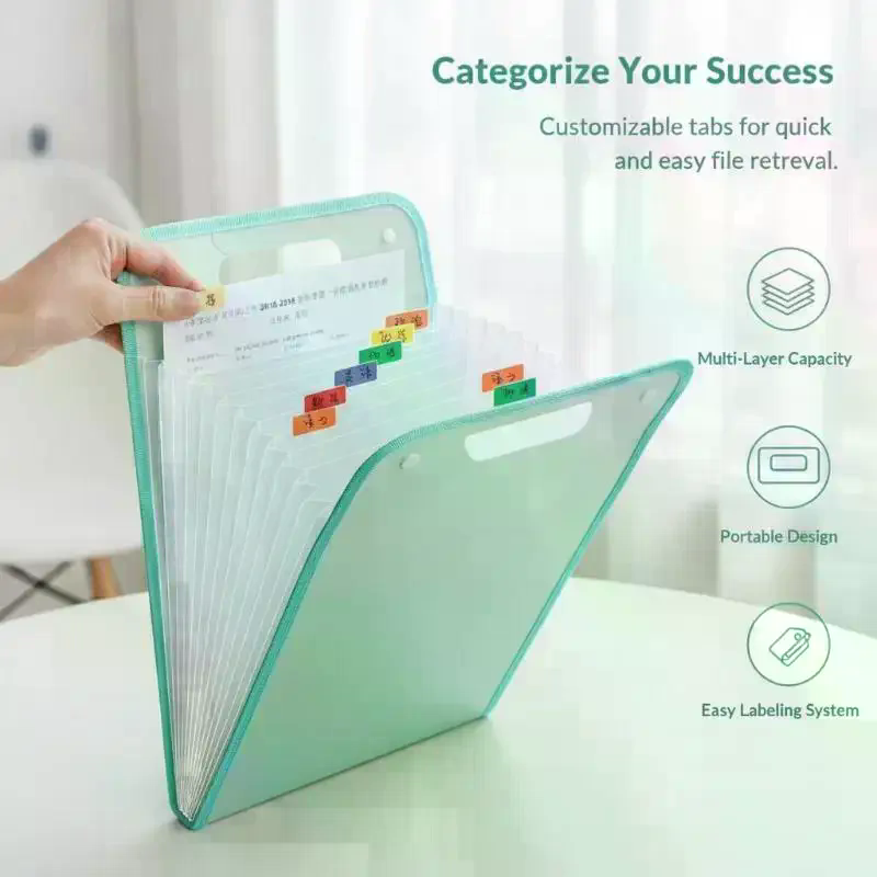 Carpeta de Archivos Expandible - Expandable Accordion File Folder 13 Pockets reseña y precio