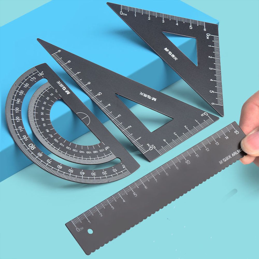 Juego de Reglas de Metal Durad - Math Geometry Set With Compass reseña y precio
