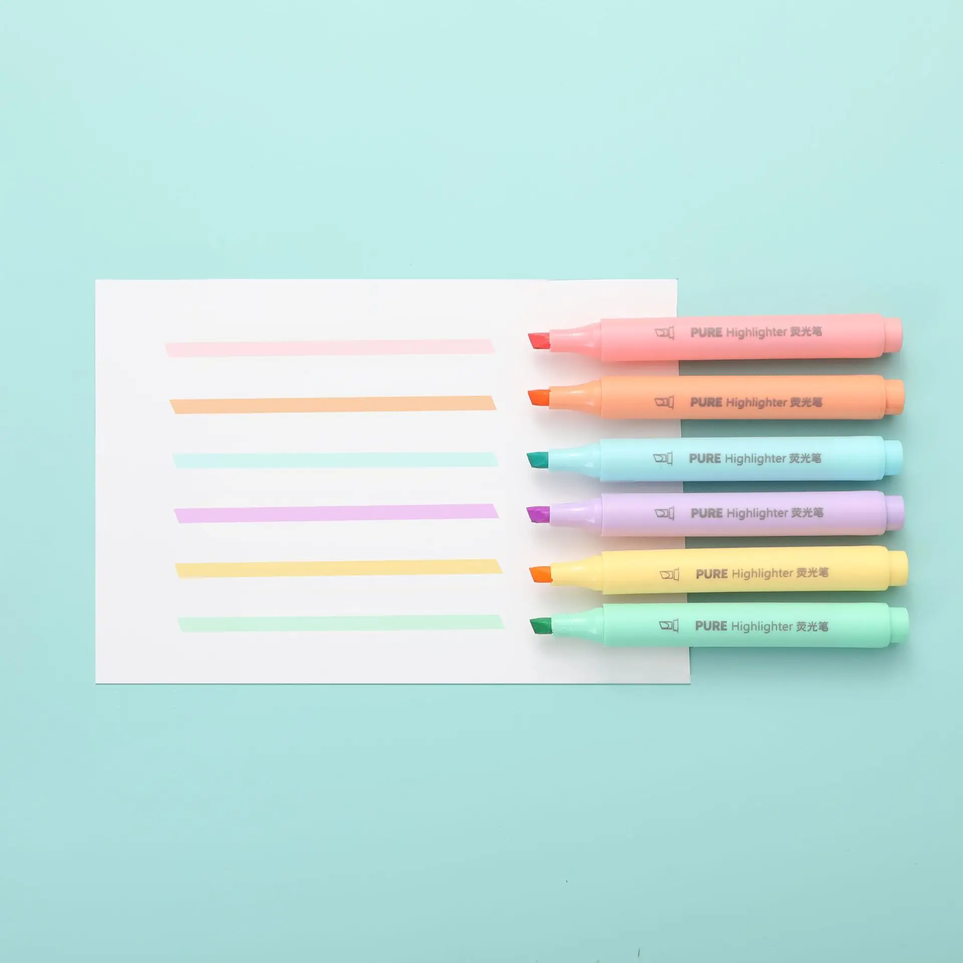 Juego de 6 Marcadores de Color - Pastel Highlighter Set Double Ended reseña y precio