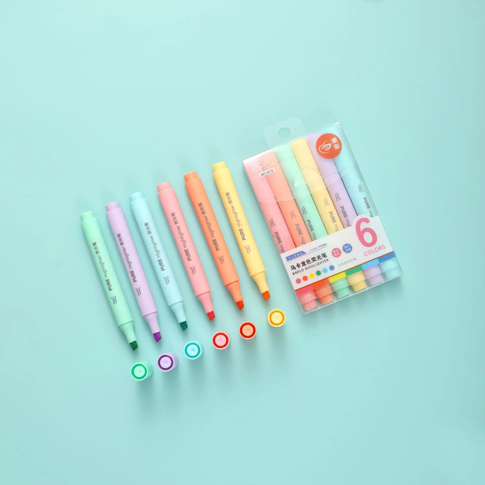 Juego de 6 Marcadores de Color - Pastel Highlighter Set Double Ended reseña y precio