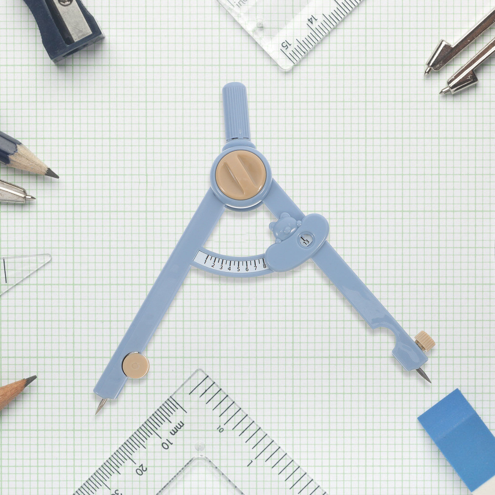 1 Juego de Regla y Compás Metá - Math Geometry Set With Compass reseña y precio