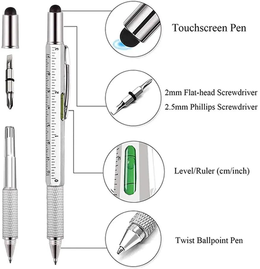 Bolígrafo Multifuncional 7 en  - Writing Tools reseña y precio