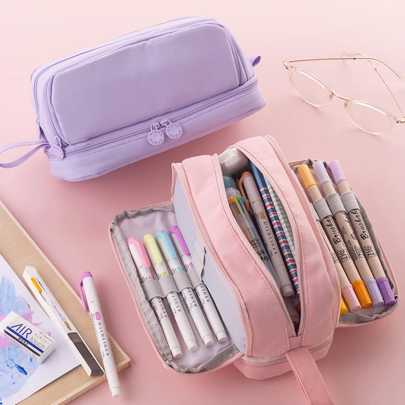 Estuche de Lápices de Gran Cap - Aesthetic Large Pencil Case Pouch reseña y precio